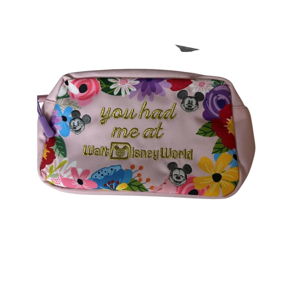 Disney Parks You Had Me At Walt Disney World pink belt bag